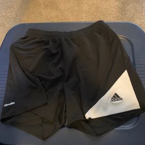 Black and white Adidas climate shorts